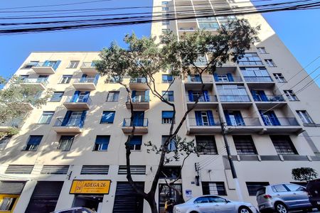 Fachada - Plaquinha de kitnet/studio para alugar com 1 quarto, 27m² em Sé, São Paulo