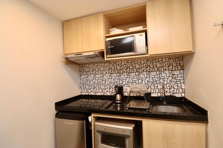 Studio para alugar com 44m², 1 quarto e 1 vaga Studio para alugar com 44m², 1 quarto e 1 vagaCozinha