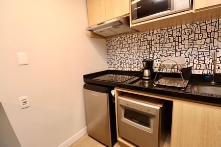 Studio para alugar com 44m², 1 quarto e 1 vaga Studio para alugar com 44m², 1 quarto e 1 vagaCozinha