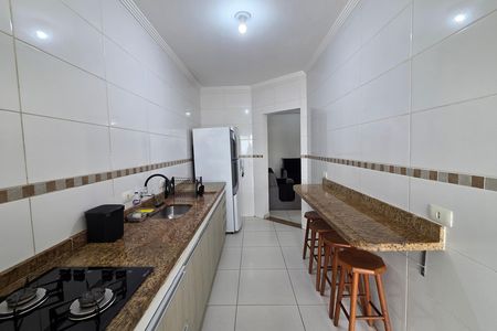 Cozinha de apartamento para alugar com 3 quartos, 88m² em Aviação, Praia Grande