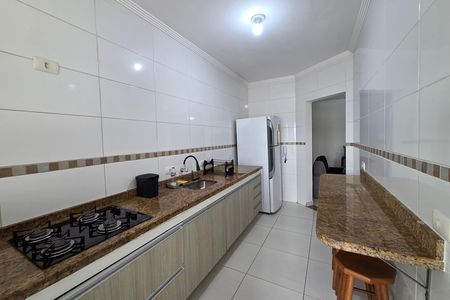 Cozinha de apartamento para alugar com 3 quartos, 88m² em Aviação, Praia Grande