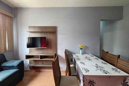 Sala de apartamento para alugar com 1 quarto, 57m² em Aviação, Praia Grande