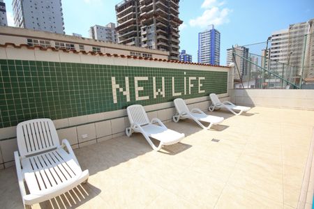Área comum - Piscina de apartamento para alugar com 1 quarto, 57m² em Aviação, Praia Grande