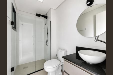 Banheiro de kitnet/studio para alugar com 1 quarto, 25m² em Vila Nova, Novo Hamburgo