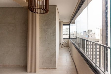 Varanda da Sala de apartamento para alugar com 1 quarto, 35m² em Higienópolis, São Paulo