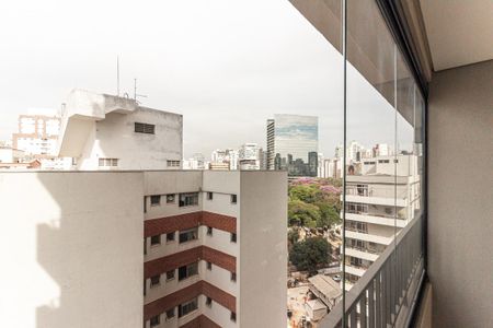 Vista da Sala de apartamento para alugar com 1 quarto, 35m² em Higienópolis, São Paulo