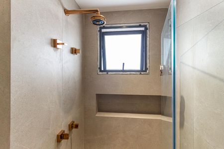 Banheiro de apartamento para alugar com 1 quarto, 35m² em Higienópolis, São Paulo