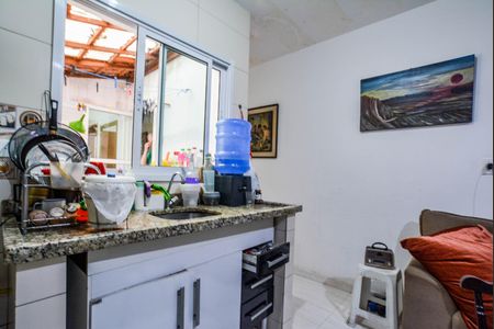 Cozinha de apartamento à venda com 2 quartos, 45m² em Parque das Nações, Santo André