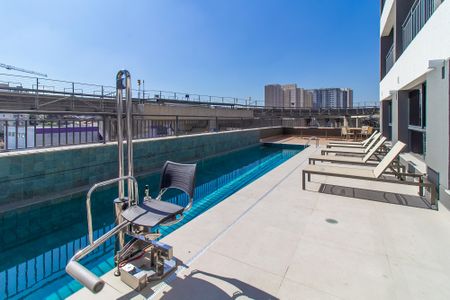 Área comum - Piscina de kitnet/studio à venda com 1 quarto, 26m² em Jardim Independência (são Paulo), São Paulo