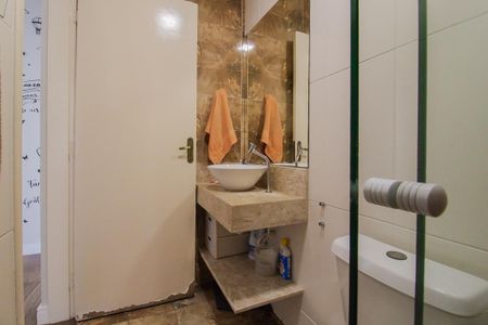 Banheiro Social de apartamento à venda com 3 quartos, 83m² em Jardim Pilar, Mauá
