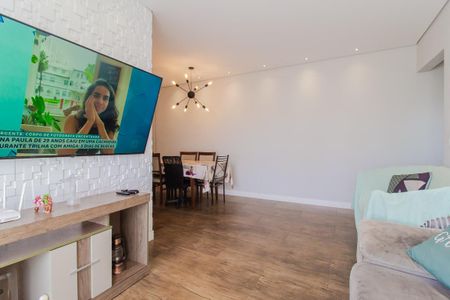 Sala/Sala de jantar de apartamento à venda com 3 quartos, 83m² em Jardim Pilar, Mauá