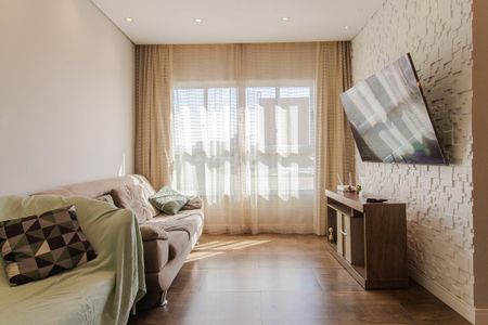 Sala/Sala de jantar de apartamento à venda com 3 quartos, 83m² em Jardim Pilar, Mauá