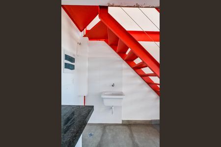 Cozinha e Área de Serviço de apartamento para alugar com 1 quarto, 52m² em Santa Terezinha, Santo André