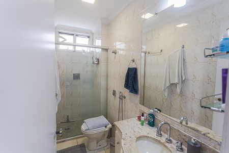 Banheiro da Suíte de apartamento à venda com 3 quartos, 90m² em Silveira, Belo Horizonte