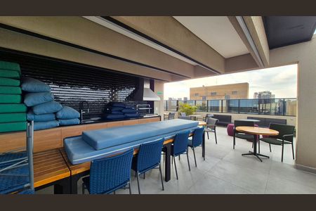 Área comum de kitnet/studio para alugar com 1 quarto, 42m² em Jardim, Santo André