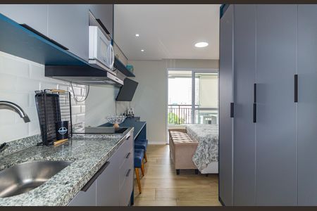 Cozinha de kitnet/studio para alugar com 1 quarto, 29m² em Belenzinho, São Paulo