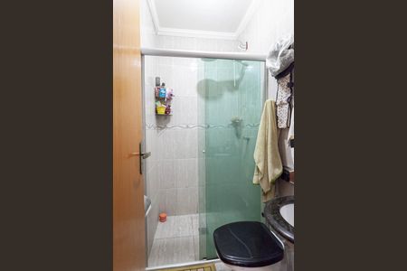 Banheiro da suíte  de casa de condomínio à venda com 2 quartos, 54m² em Jardim Leblon, Belo Horizonte