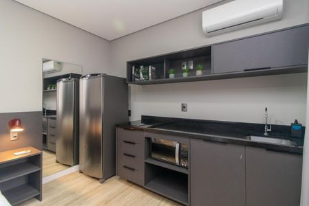 Cozinha de apartamento para alugar com 1 quarto, 23m² em Centro Histórico, Porto Alegre
