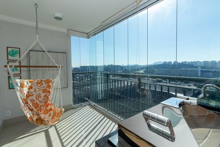 Varanda da Sala de apartamento para alugar com 2 quartos, 62m² em Vila Anastácio, São Paulo