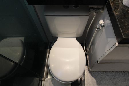 Banheiro da Suite de apartamento à venda com 3 quartos, 85m² em Itamarati, Belo Horizonte