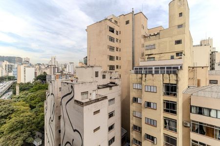 Vista de kitnet/studio para alugar com 1 quarto, 24m² em Campos Elíseos, São Paulo