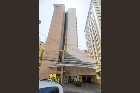 Fachada de kitnet/studio à venda com 1 quarto, 32m² em Lourdes, Belo Horizonte
