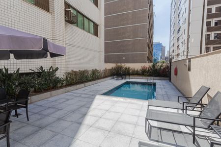 Área comum - Piscina de kitnet/studio à venda com 1 quarto, 32m² em Lourdes, Belo Horizonte