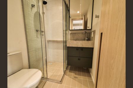 Banheiro de apartamento para alugar com 1 quarto, 25m² em Higienópolis, São Paulo