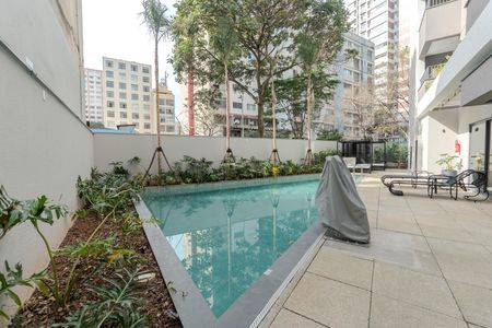 Área comum - Piscina de apartamento para alugar com 1 quarto, 24m² em Bela Vista, São Paulo