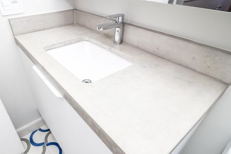 Banheiro da Suíte de apartamento para alugar com 1 quarto, 62m² em Lapa, São Paulo
