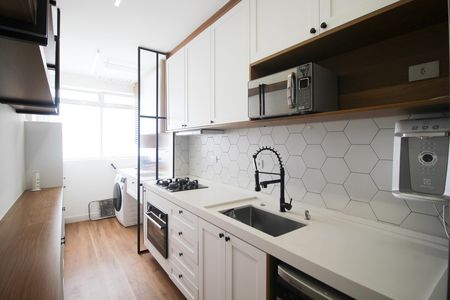 Cozinha de apartamento para alugar com 2 quartos, 67m² em Vila Nova Conceição, São Paulo
