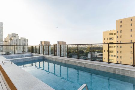 Área comum - Piscina de kitnet/studio para alugar com 1 quarto, 20m² em Indianópolis, São Paulo
