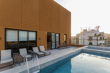 Área comum - Piscina de kitnet/studio para alugar com 1 quarto, 20m² em Indianópolis, São Paulo
