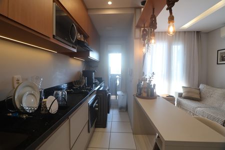 Cozinha - Armários de apartamento à venda com 2 quartos, 54m² em Centro, Canoas