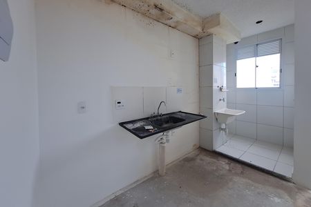 Cozinha de apartamento à venda com 2 quartos, 37m² em Jardim, Santo André