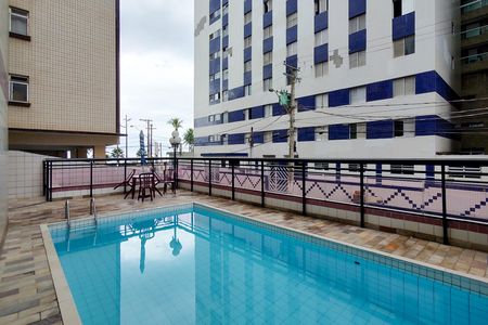 Área comum - Piscina de apartamento para alugar com 1 quarto, 58m² em Vila Assuncao, Praia Grande