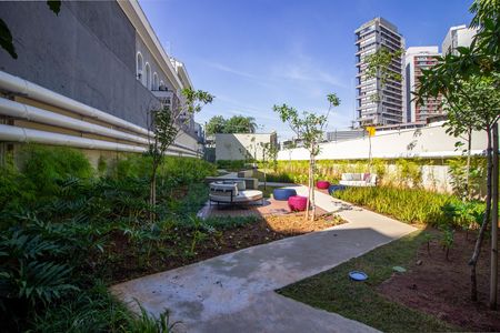 Área comum - Jardim de apartamento para alugar com 1 quarto, 28m² em Sumaré, São Paulo