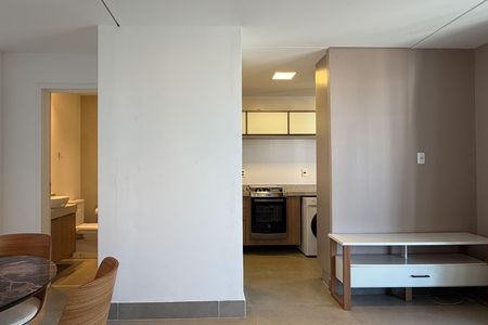 Sala de apartamento para alugar com 1 quarto, 54m² em Boqueirão, Santos