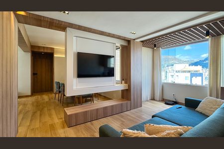 Sala de apartamento à venda com 3 quartos, 110m² em Buritis, Belo Horizonte