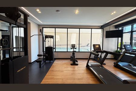 Apartamento para alugar com 42m², 1 quarto e 1 vaga Apartamento para alugar com 42m², 1 quarto e 1 vagaAcademia