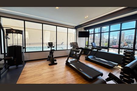 Apartamento para alugar com 42m², 1 quarto e 1 vaga Apartamento para alugar com 42m², 1 quarto e 1 vagaAcademia