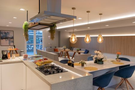 Apartamento para alugar com 40m², 2 quartos e 1 vaga Apartamento para alugar com 40m², 2 quartos e 1 vagaÁrea comum - Salão de festas