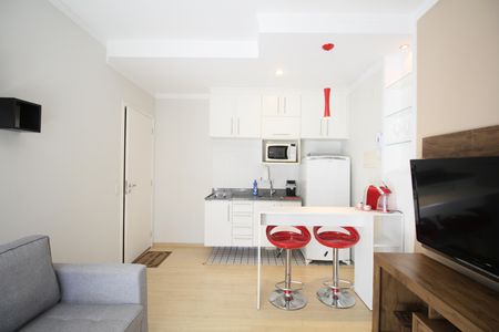 Sala/Cozinha de kitnet/studio para alugar com 1 quarto, 32m² em Parque Fernanda, São Paulo
