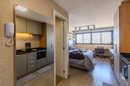 Cozinha de kitnet/studio à venda com 1 quarto, 24m² em Cidade Baixa, Porto Alegre