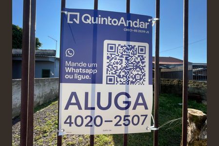 Placa instalada em 31/07/2026 com o código SUPD-190 de casa para alugar com 1 quarto, 28m² em Scharlau, São Leopoldo