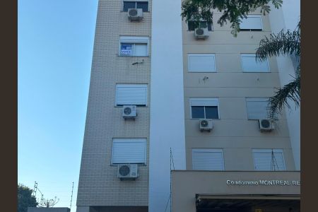 Fachada e placa de apartamento para alugar com 2 quartos, 68m² em Nossa Senhora das Gracas, Canoas
