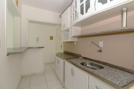 Cozinha de apartamento para alugar com 1 quarto, 48m² em São Sebastião, Porto Alegre