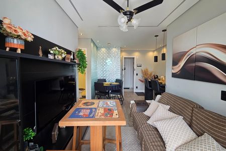 Sala de apartamento para alugar com 2 quartos, 55m² em Vila Assuncao, Praia Grande