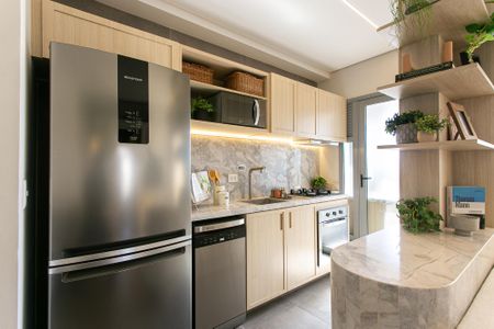 Cozinha de apartamento para alugar com 2 quartos, 60m² em Bela Vista, Osasco