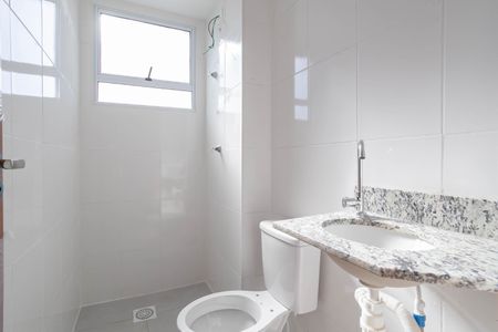 Banheiro social de apartamento para alugar com 2 quartos, 55m² em Braúnas, Belo Horizonte